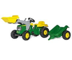 Rolly Toys Rolly Toys 811496 Rolly Junior traktor John Deere z vedrom in prikolico