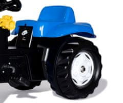 Rolly Toys Rolly Toys 023929 Rolly Kid New Holland kmetijski traktor z vedrom in prikolico