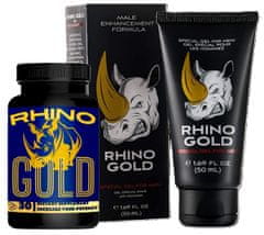 Different Company Rhino Gold terapevtski set prehransko dopolnilo gel za povečanje penisa, ki podaljša erekcijo 50ml 30caps