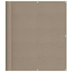 Vidaxl Balkonsko platno taupe 120x800 cm 100 % poliestrski oxford