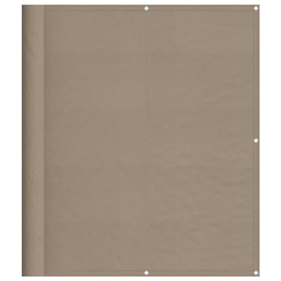 Vidaxl Balkonsko platno taupe 120x800 cm 100 % poliestrski oxford