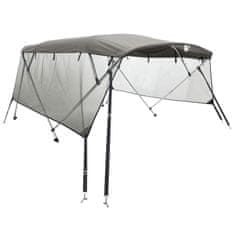 Vidaxl Bimini tenda s 4 loki in stranicami 243x(200-213)x137 cm