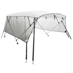 Vidaxl Bimini tenda s 4 loki in stranicami 243x(200-213)x137 cm