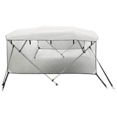 Vidaxl Bimini tenda s 4 loki in stranicami 243x(170-182)x137 cm