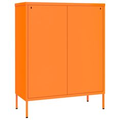 Vidaxl Omarica s predali oranžna 80x35x101,5 cm jeklo