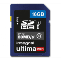 Integral 16GB SDHC UltimaPro CLASS10 80MB UHS-I U1 spominska kartica