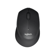 Logitech M330 Silent Plus brezžična miška, črna