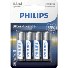 Philips BATERIJA AA - ULTRA ALKALINE BLISTER 4 KOS (LR6)