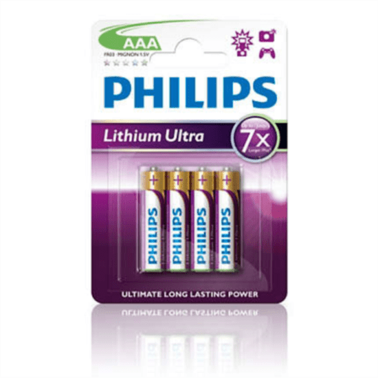 Philips BATERIJA AAA - LITHIUM ULTRA BLISTER 4 KOS (LR3)