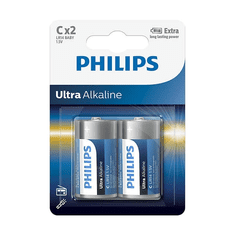 Philips BATERIJA C - ULTRA ALKALINE 2 KOS (R14)