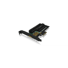 IcyBox PCIe razširitvena kartica za 2x M.2 SSD-ja s hladilnikom