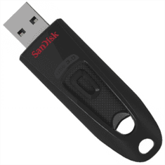 SanDisk Ultra 64GB USB3.0 črn spominski ključek