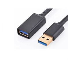 Ugreen USB 3.0 podaljšek (M na Ž) črn 1m - polybag