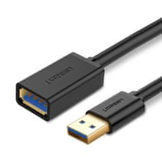 Ugreen USB 3.0 podaljšek (M na Ž) črn 2m - polybag