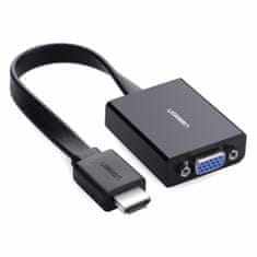 Ugreen HDMI na VGA + 3.5MM Audio+MicroUSB konverter črn - box