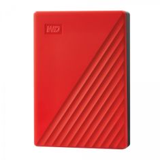 WD My Passport 4TB USB 3.0, rdeč