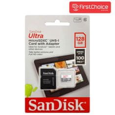 SanDisk Ultra microSDXC 128GB + SD Adapter 100MB/s Class 10 UHS-I