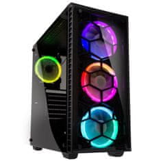 Kolink OBSERVATORY BLACK E-ATX RGB osvetljeno ohišje, črno