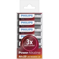 Philips BATERIJA - AA POWER ALKALINE BLISTER 20 KOS (LR06)