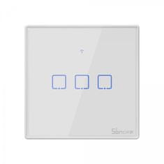 Sonoff Pametno stensko stikalo Wi-Fi + RF433 trojno T2EU3C-TX