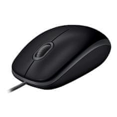 Logitech Miška B110 Silent, črna