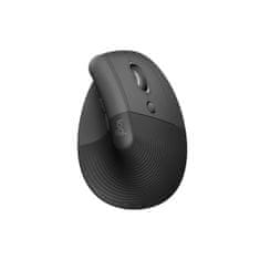 Logitech Miška Lift Vertical Ergonomic, grafitna