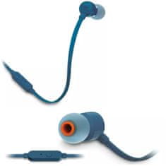 JBL Tune 110 In-ear slušalke z mikrofonom, modre