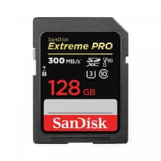 SanDisk Extreme PRO 128GB SDXC do 300MB/s, UHS-II, Class 10, U3, V90