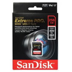 SanDisk Extreme PRO 256GB SDXC do 300MB/s, UHS-II, Class 10, U3, V90