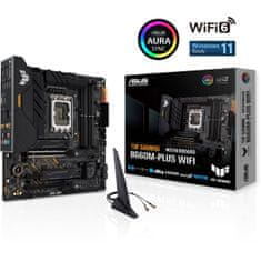 ASUS TUF GAMING B660M-PLUS WIFI, DDR5, SATA3, USB3.2Gen2x2, DP, WiFi, LGA1700 mATX