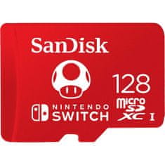 SanDisk MicroSDXC card for Nintendo Switch 128GB, up to 100MB/s Read, 60MB/s Write, U3, C10, A1, UHS-1