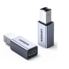 Ugreen Adapter USB-C ženski na USB-B - srebrn 1kos