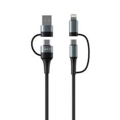 Havit Kabel za polnjenje 4v1 USB / USB-C na USB-C / Lightning, 1M