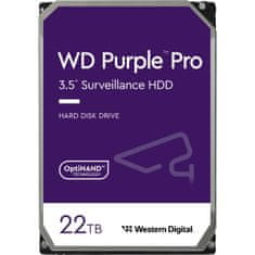 WD PURPLE PRO 22TB, 7200 obratov, 512MB