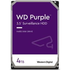 WD PURPLE 4TB SATA3, 6Gb/s, 256MB