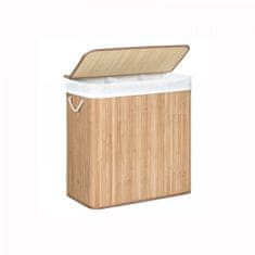 Songmics Košara za perilo Bamboo 3 x 50L, LCB091N01