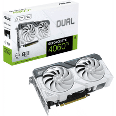 ASUS Grafična kartica GeForce RTX 4060 Ti White OC Edition 8GB GDDR6, 8GB GDDR6, PCI-E 4.0