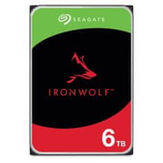 Seagate Trdi disk 6TB IronWolf, 5400, 256MB