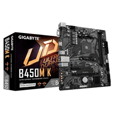 Gigabyte B450M K, DDR4, SATA3, USB3.2Gen1, HDMI, AM4 mATX