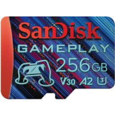 SanDisk GamePlay microSDXC UHS-I Card, 256GB Gaming microSDXC, 190MB/s, 130MB/s W, UHS-I, V30, U3, C10, RPD1