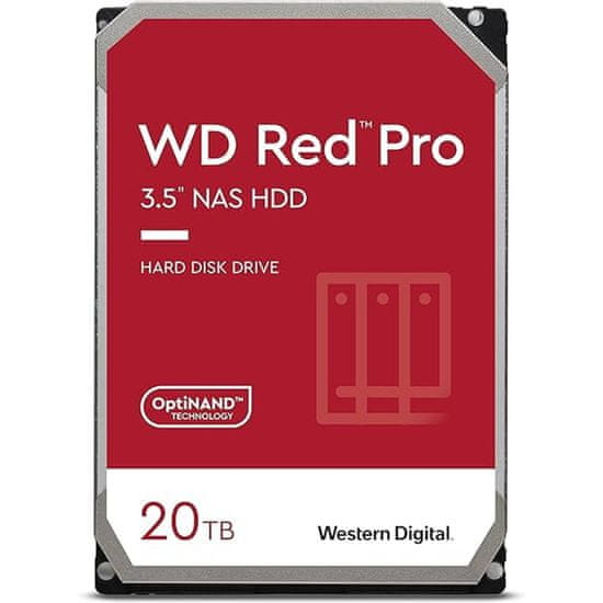 WD Trdi disk 20TB SATA3, 6Gb/s, 7200, 512MB RED PRO