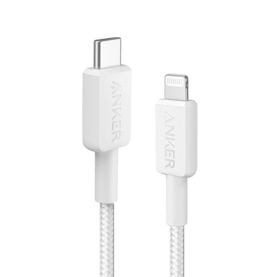 Anker 322 USB-C to Lightning pleten kabel 1,8m bel