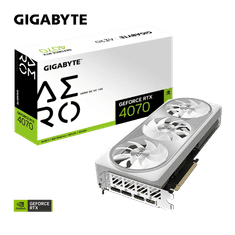 Gigabyte Grafična kartica GeForce RTX 4070 AERO OC V2 12G, 12GB GDDR6X, PCI-E 4.0