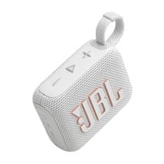 JBL GO 4 Bluetooth prenosni zvočnik, bel