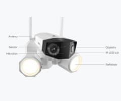 Reolink Floodlight F750W IP kamera, 2 objektiva, Ultra HD