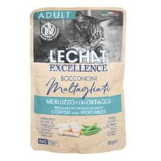 Monge LECHAT Maltagliati Adult vrečka za odrasle mačke - trska z zelenjavo 85g / 1kos