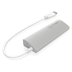 IcyBox IB-AC6401 4 portni USB 3.0 razširitveni hub, aluminijast