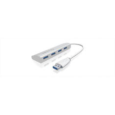 IcyBox IB-AC6401 4 portni USB 3.0 razširitveni hub, aluminijast