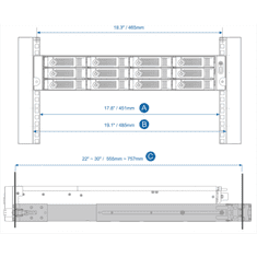 Qnap Rail kit (sanke) za 2U NAS-e