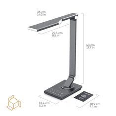 TaoTronics Touch control Iron Gray LED namizna svetilka TT-DL16